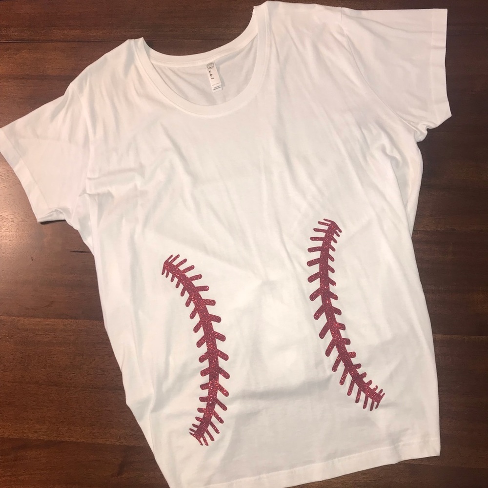 ⚾️ Baseball Maternity ⚾️ Custom T-Shirt 2XL